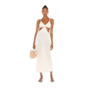 CULT GAIA - OFF WHITE SERITA KNIT DRESS - SIZE XS (NEW WITH TAGS)